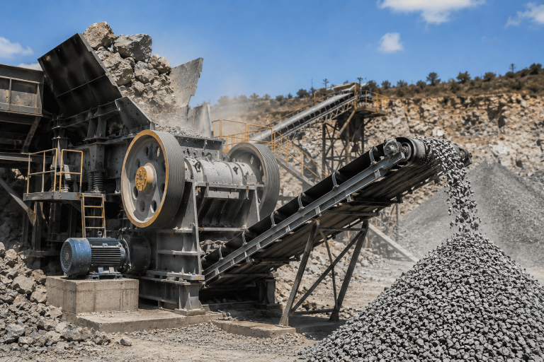 fungsi mesin stone crusher pertambangan