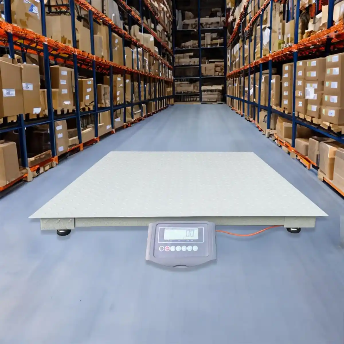 Load cell floor scale