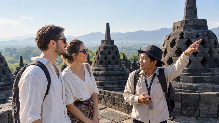 Borobudur Tours private tour with a guide at Borobudur Temple